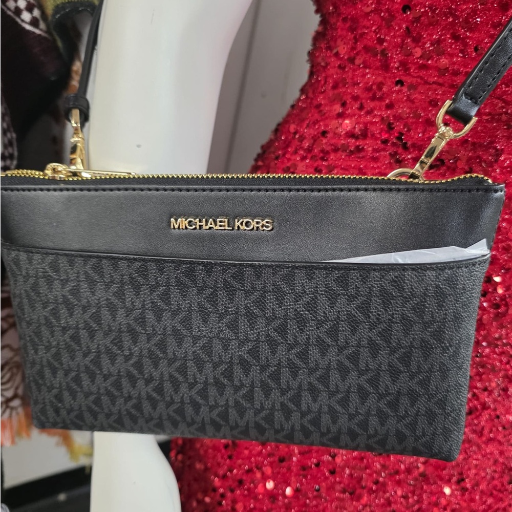 Michael Kors Signature Black Crossbody Bag